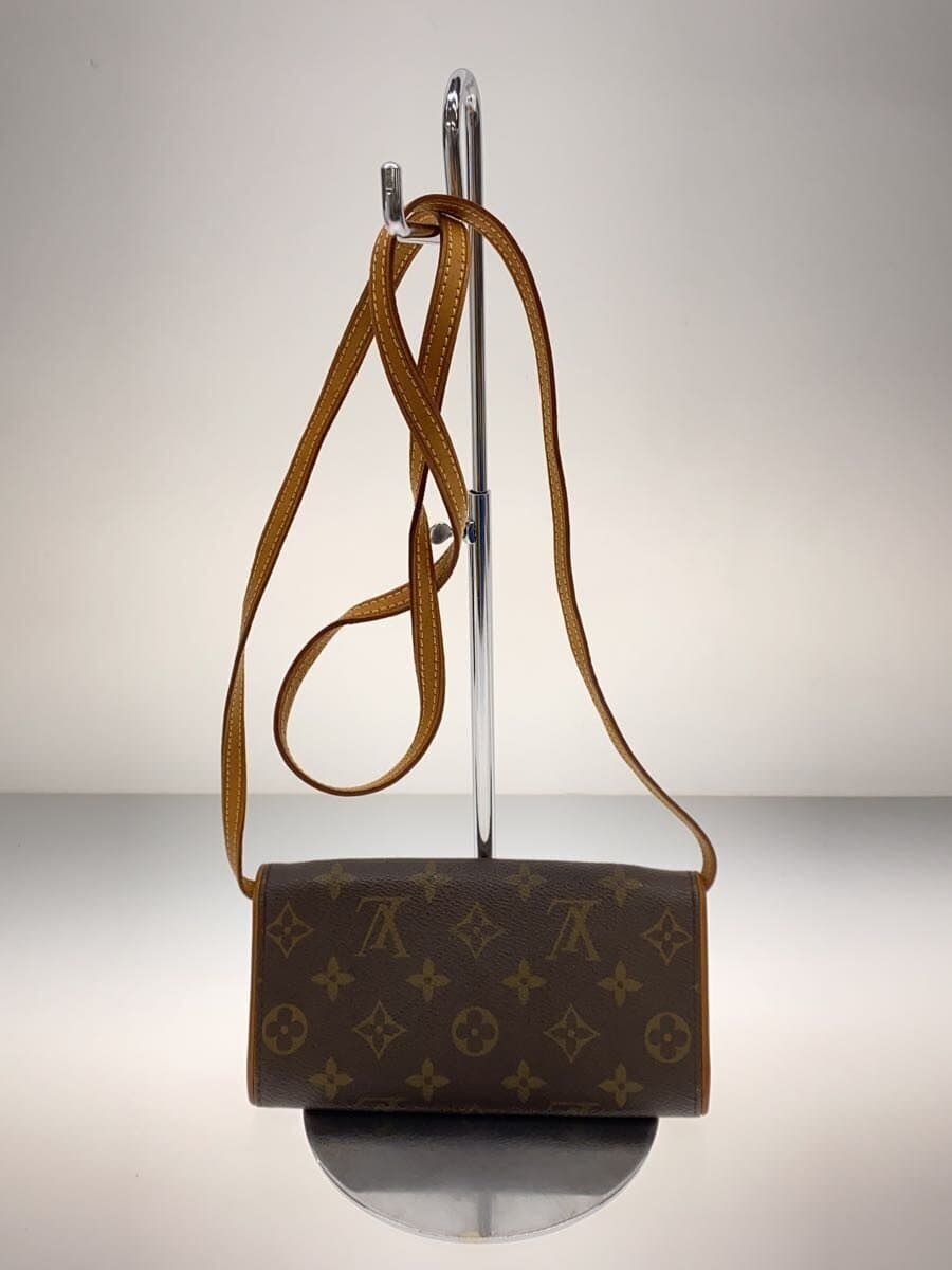 LOUIS VUITTON Pochette Twin GM_Monogram Canvas PVC BRW M51852 3