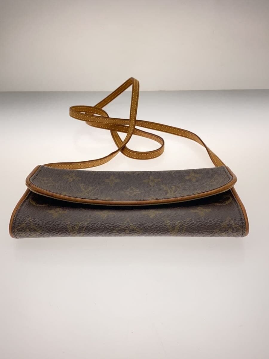 LOUIS VUITTON Pochette Twin GM_Monogram Canvas PVC BRW M51852 4