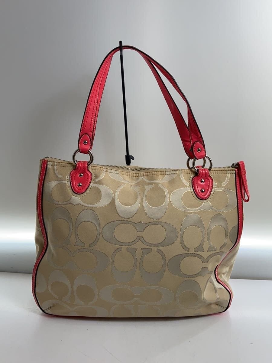 COACH Tote Bag Canvas GLD 22455 With Stain 3
