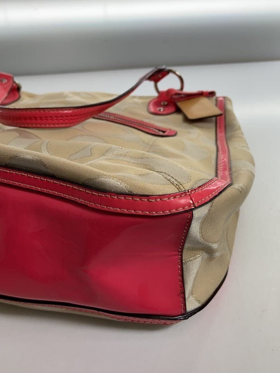 COACH Tote Bag Canvas GLD 22455 With Stain 8