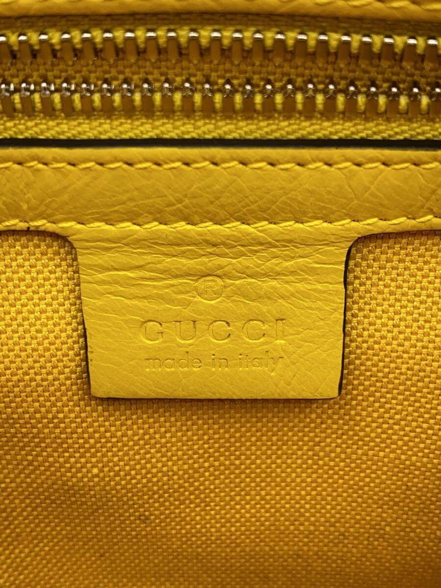 GUCCI Waist Bag Leather YLW 598080498879 5