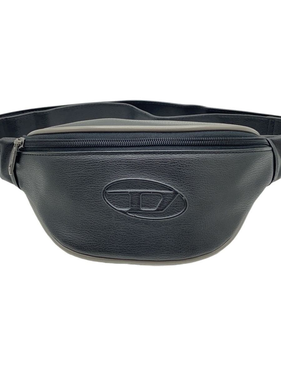 Diesel Fashion Body Bag Waist Bag Leather Black