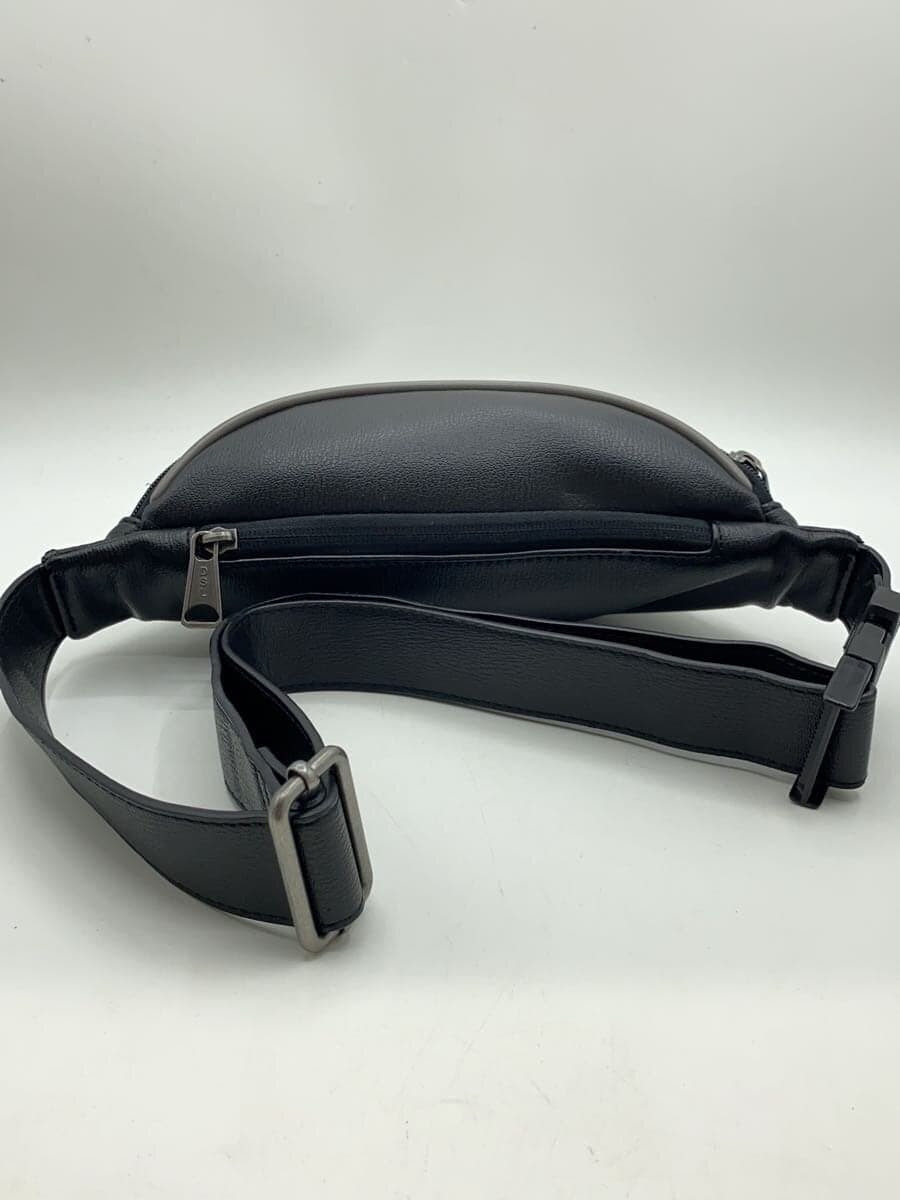 Diesel Fashion Body Bag Waist Bag Leather Black 3