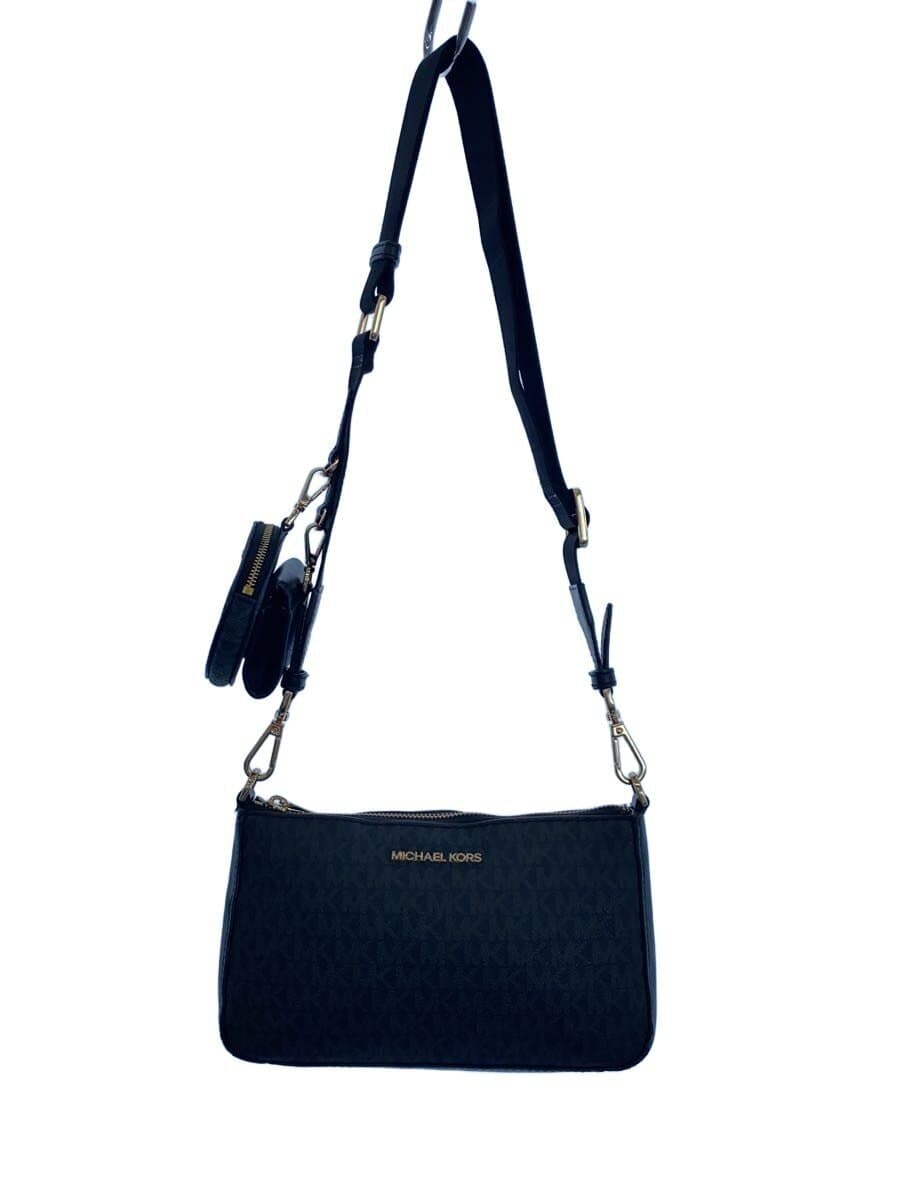 MICHAEL KORS Shoulder Bag PVC BLK All Over Pattern PA-2206