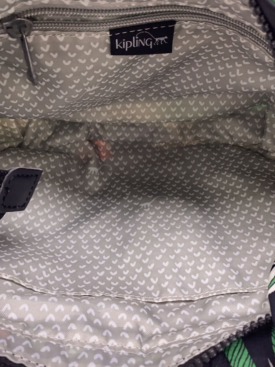 Kipling Shoulder Bag BLK All Over Pattern 6