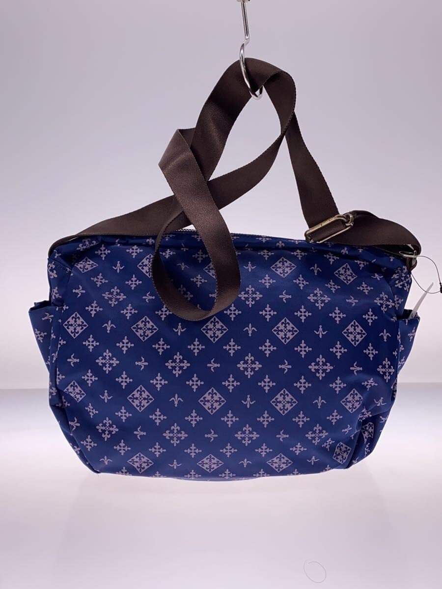 russet Shoulder Bag NVY All Over Pattern 3