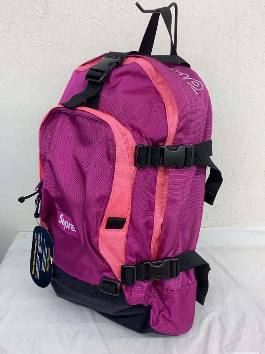 Supreme19FW Backpack Magenta Backpack PNK Solid 2