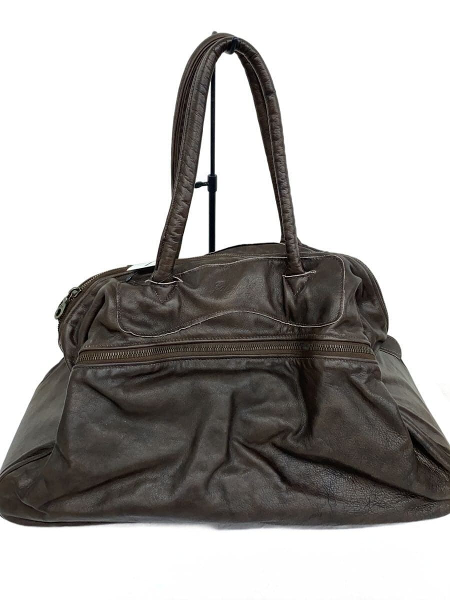 Jas-M.B. Boston Bag Leather BRW Solid