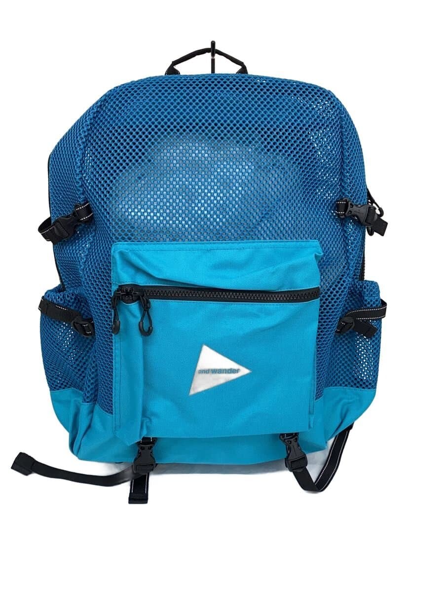 and wander Backpack Polyester Blue Solid 574-5985227