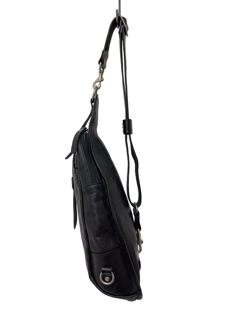 BUTTERO Shoulder Bag Leather BLK 2