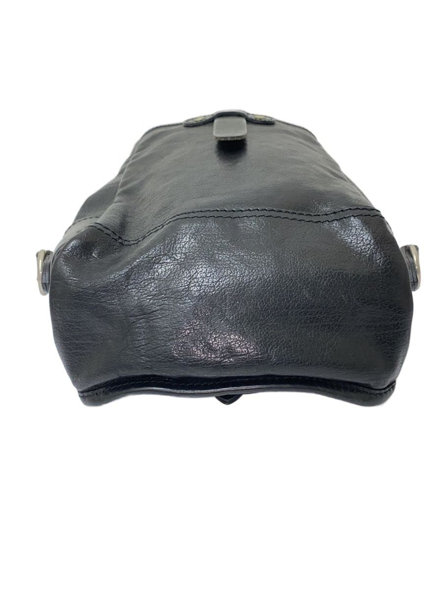 BUTTERO Shoulder Bag Leather BLK 4