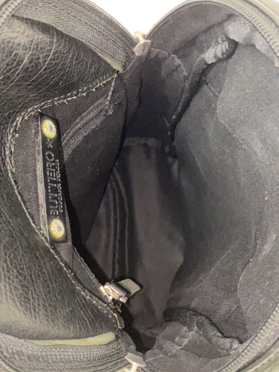 BUTTERO Shoulder Bag Leather BLK 6