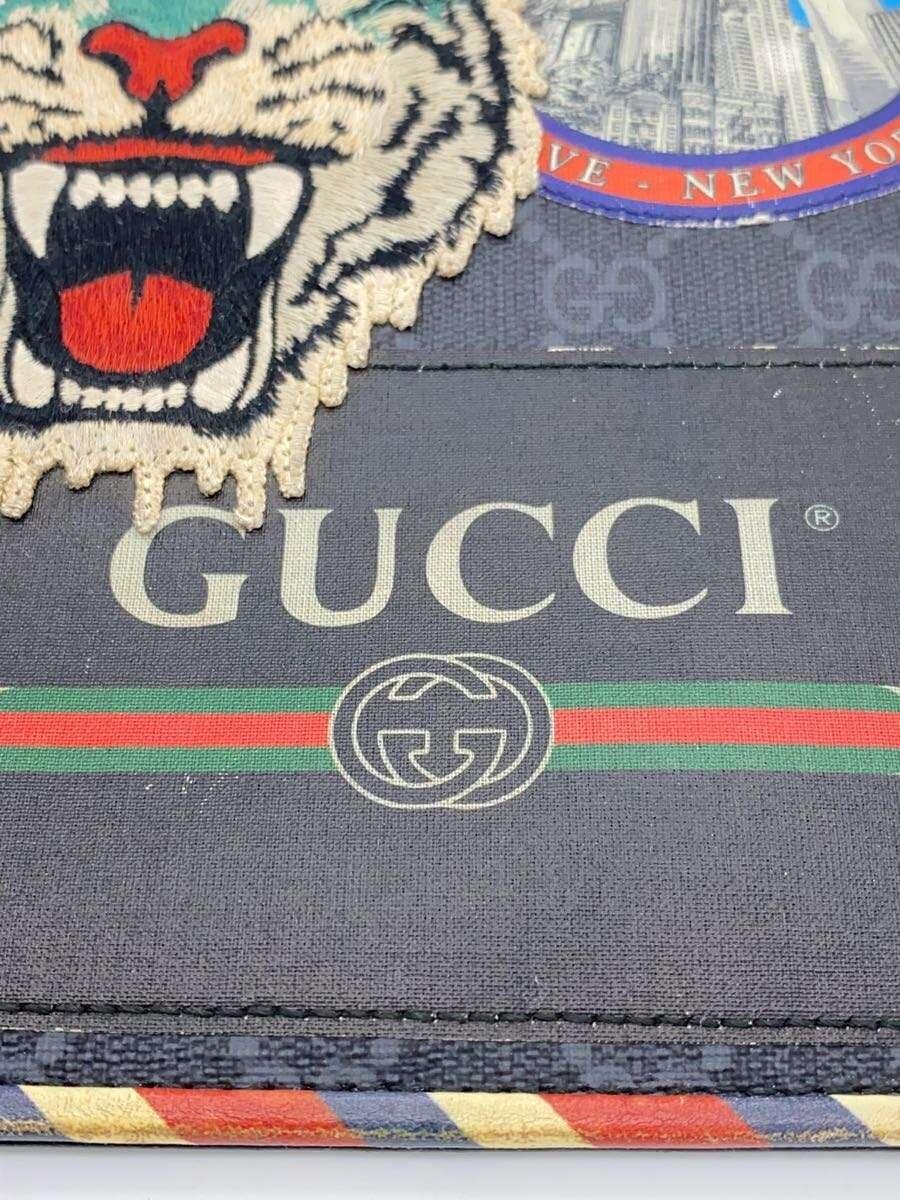 GUCCI Clutch Bag_GG Supreme_Night Courier PVC BLK 496346 5