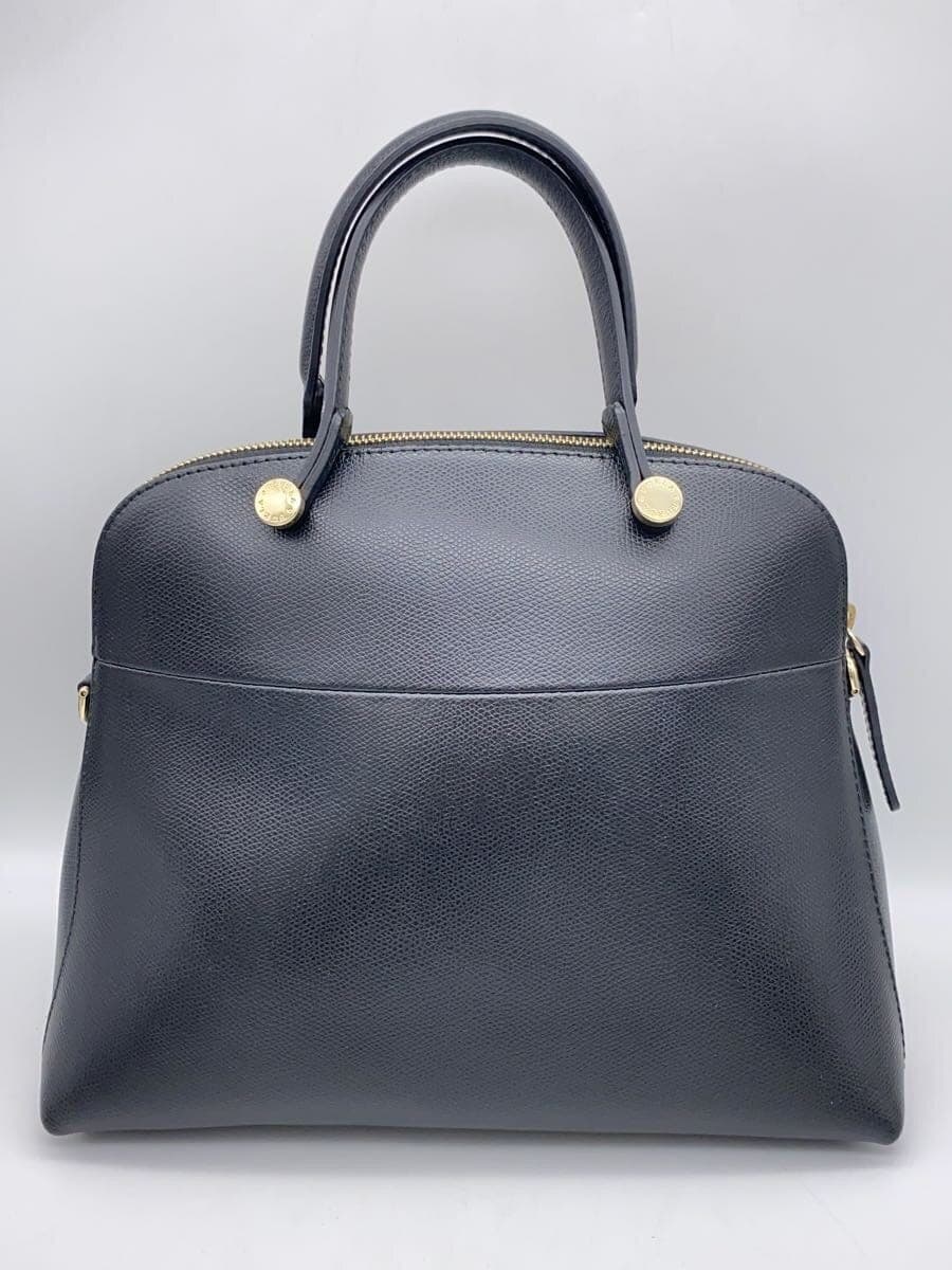 FURLA Handbag Leather Black 3