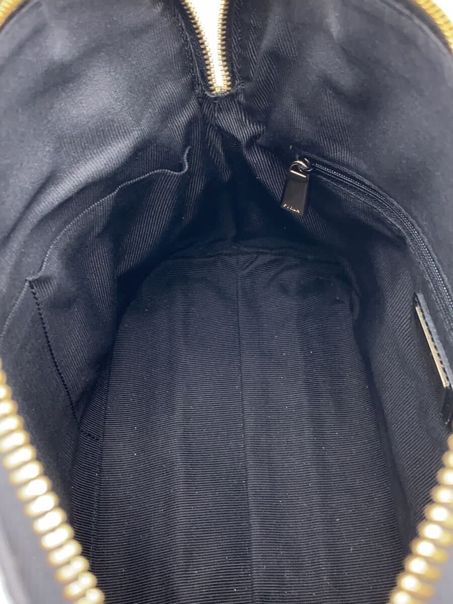 FURLA Handbag Leather Black 7