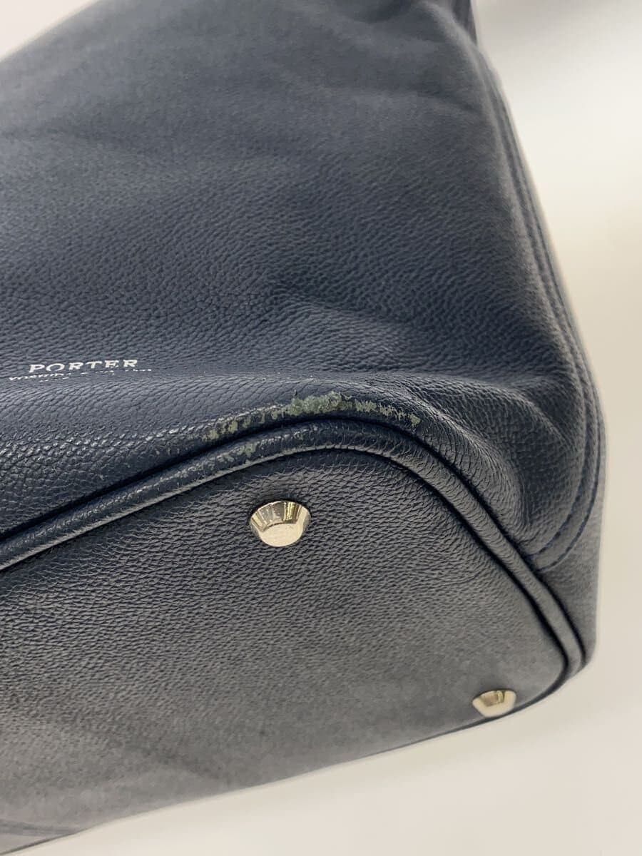 PORTER Tote Bag Leather NVY 7