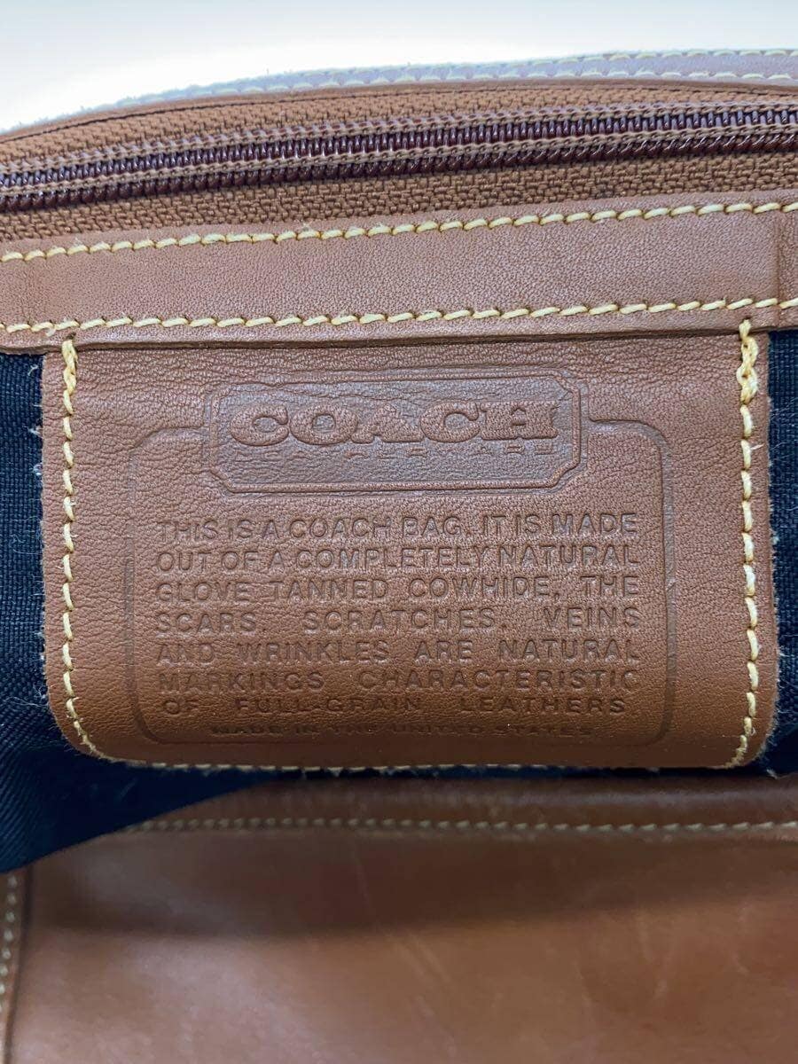 COACH Boston Bag Leather BRW 0502 5
