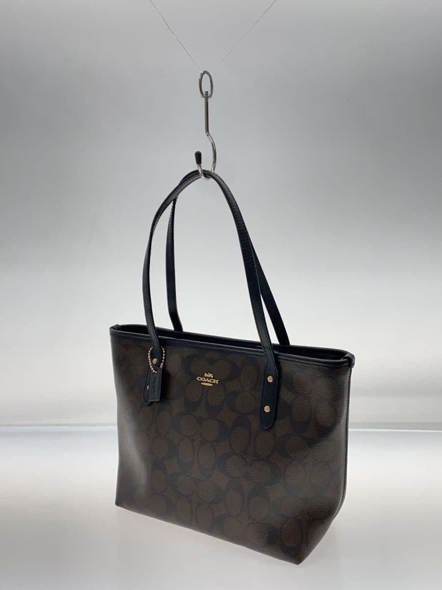 COACH Handbag PVC BRW All Over Pattern F29500 2