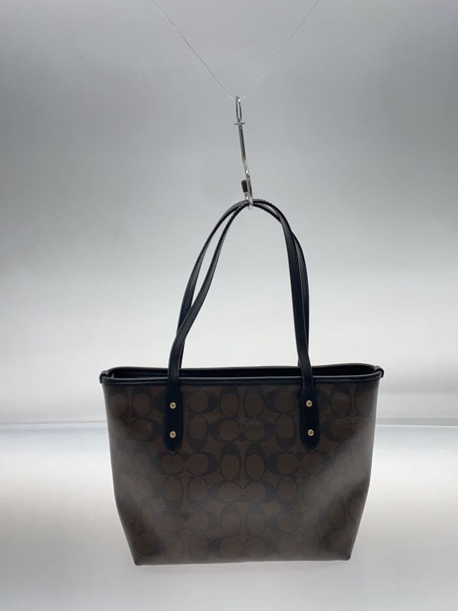 COACH Handbag PVC BRW All Over Pattern F29500 3