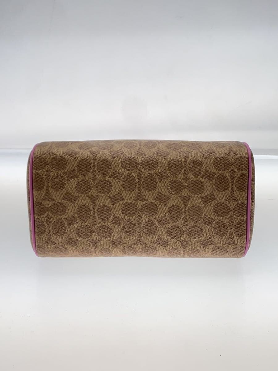 COACH Shoulder Bag PVC BEG All-over Pattern CV961 4