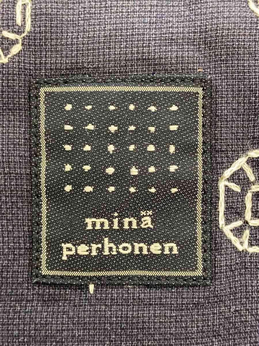 mina perhonen Handbag Cotton Navy xs9450 5