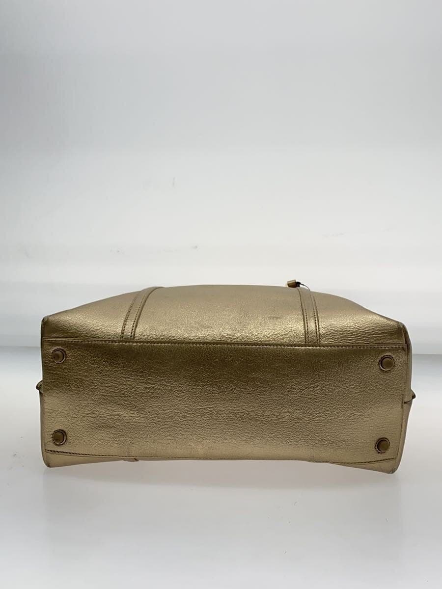COLE HAAN Handbag Leather GLD Solid 4