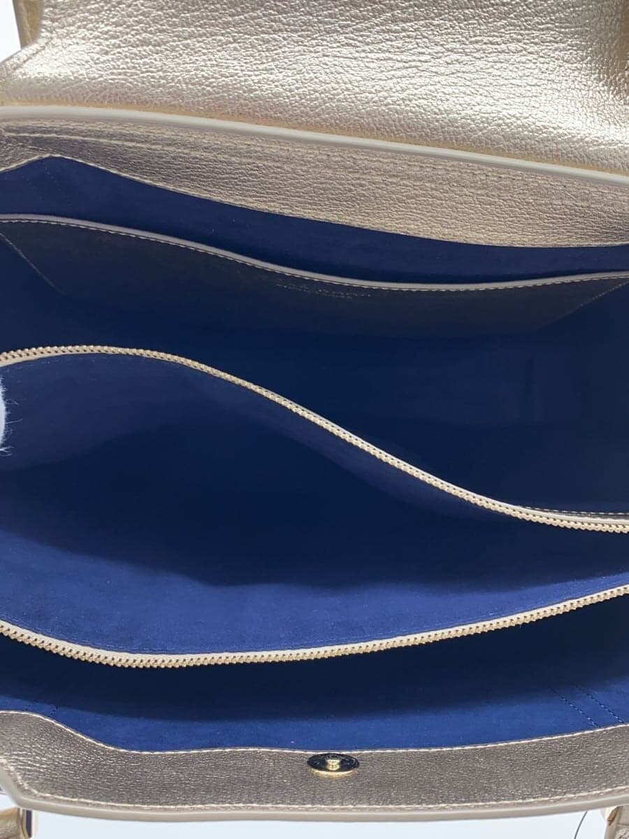 COLE HAAN Handbag Leather GLD Solid 6