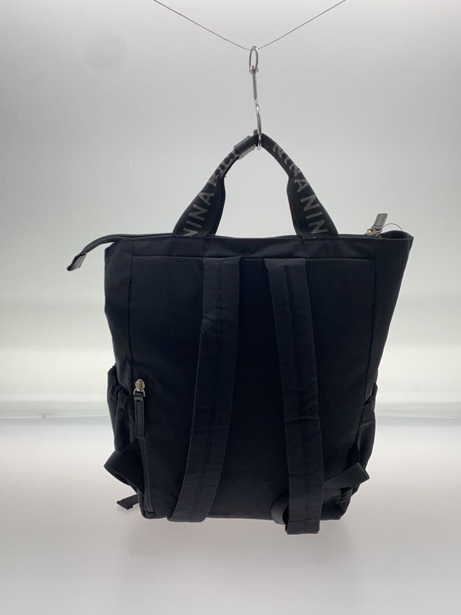 NINA RICCI Backpack Polyester BLK Solid 3