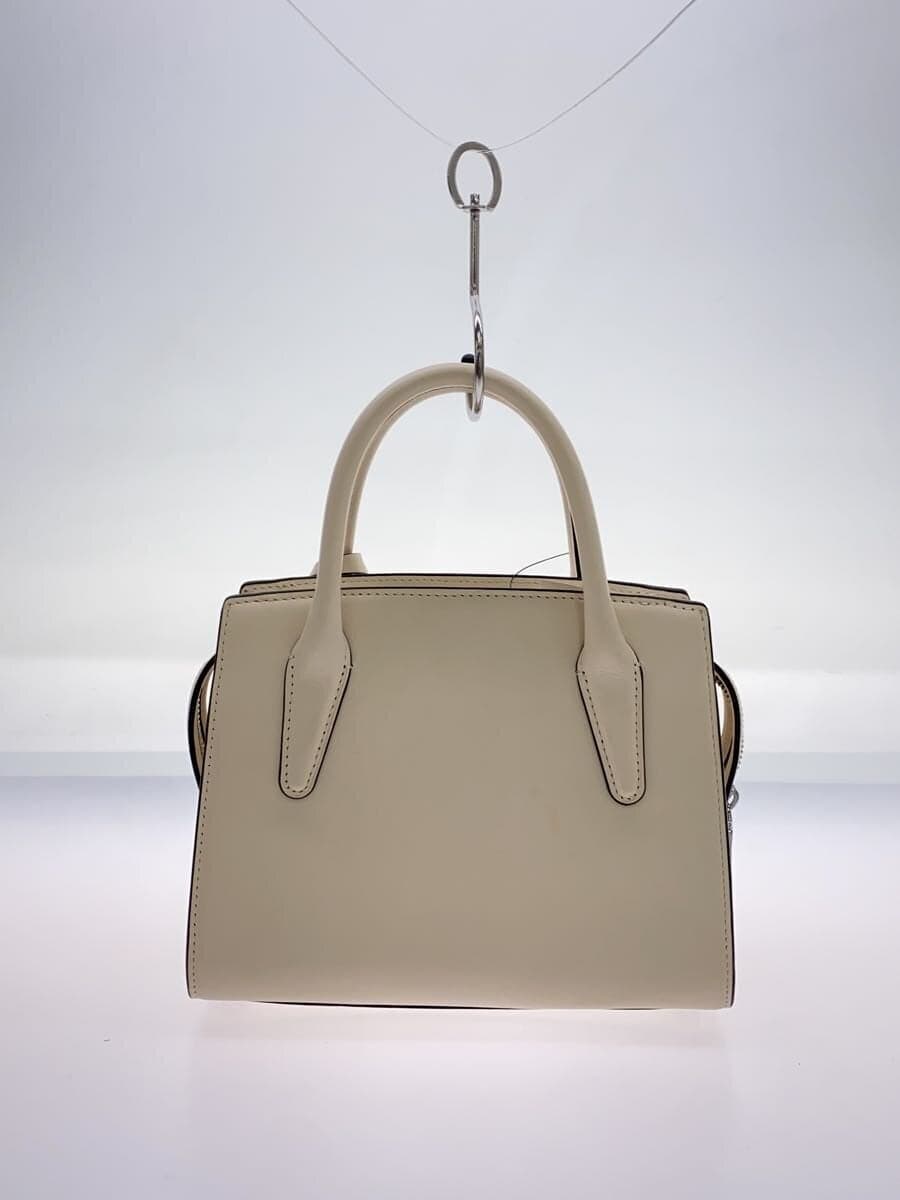 COACH Handbag Leather WHT Solid CP081 3