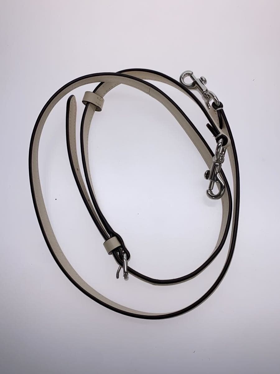 COACH Handbag Leather WHT Solid CP081 7