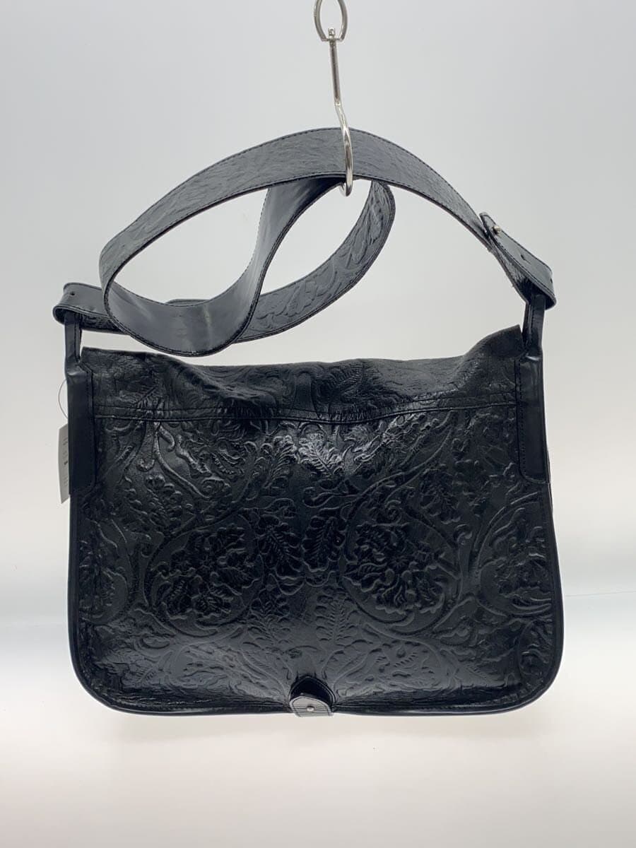 KENZO Shoulder Bag Leather BLK 3
