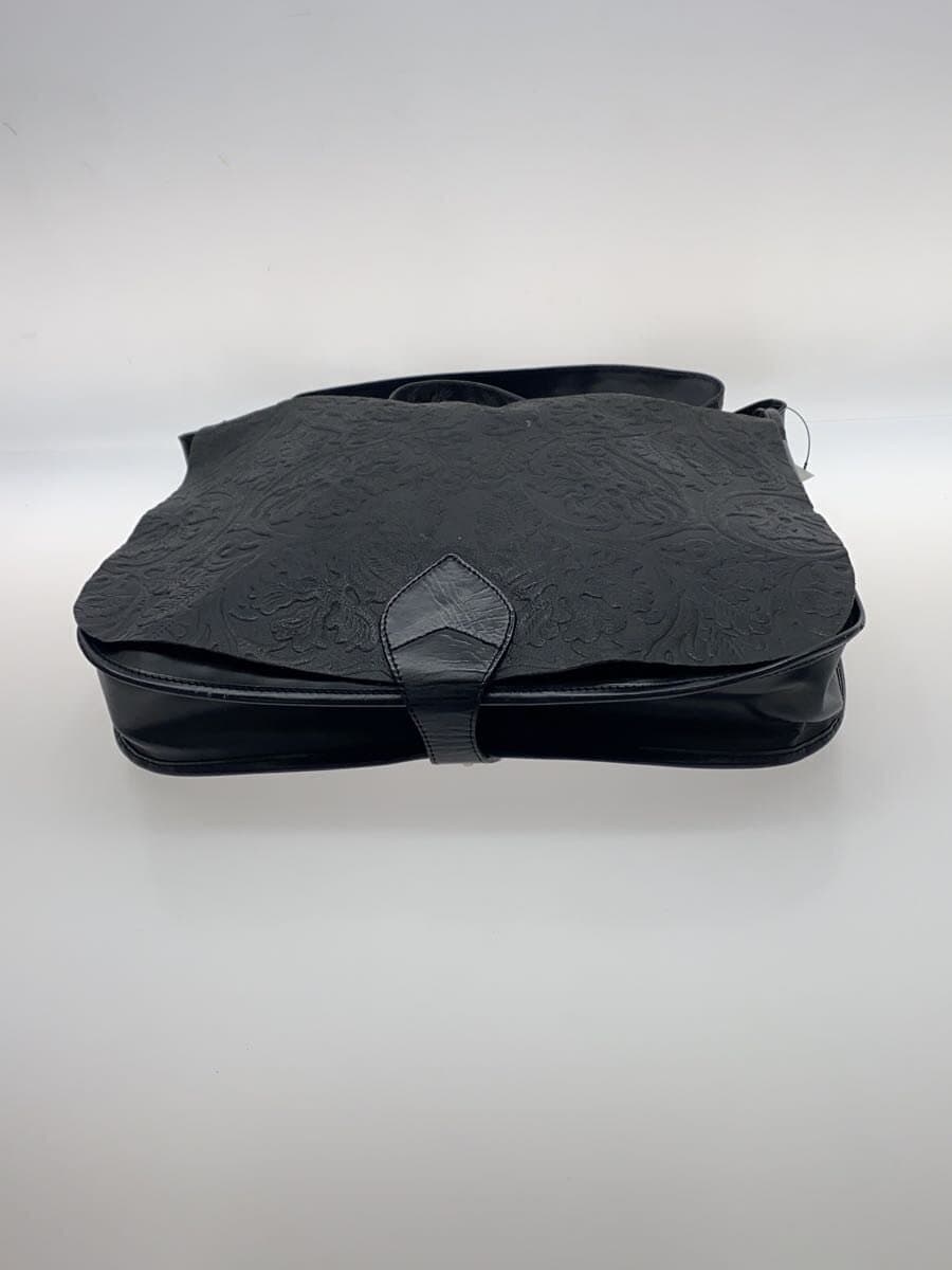 KENZO Shoulder Bag Leather BLK 4