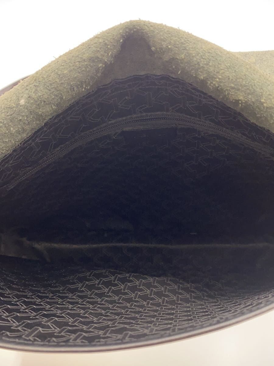 KENZO Shoulder Bag Leather BLK 6