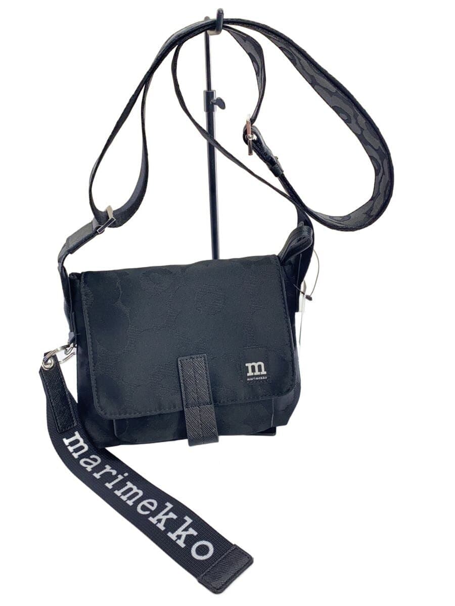 marimekko Shoulder Bag BLK All Over Pattern
