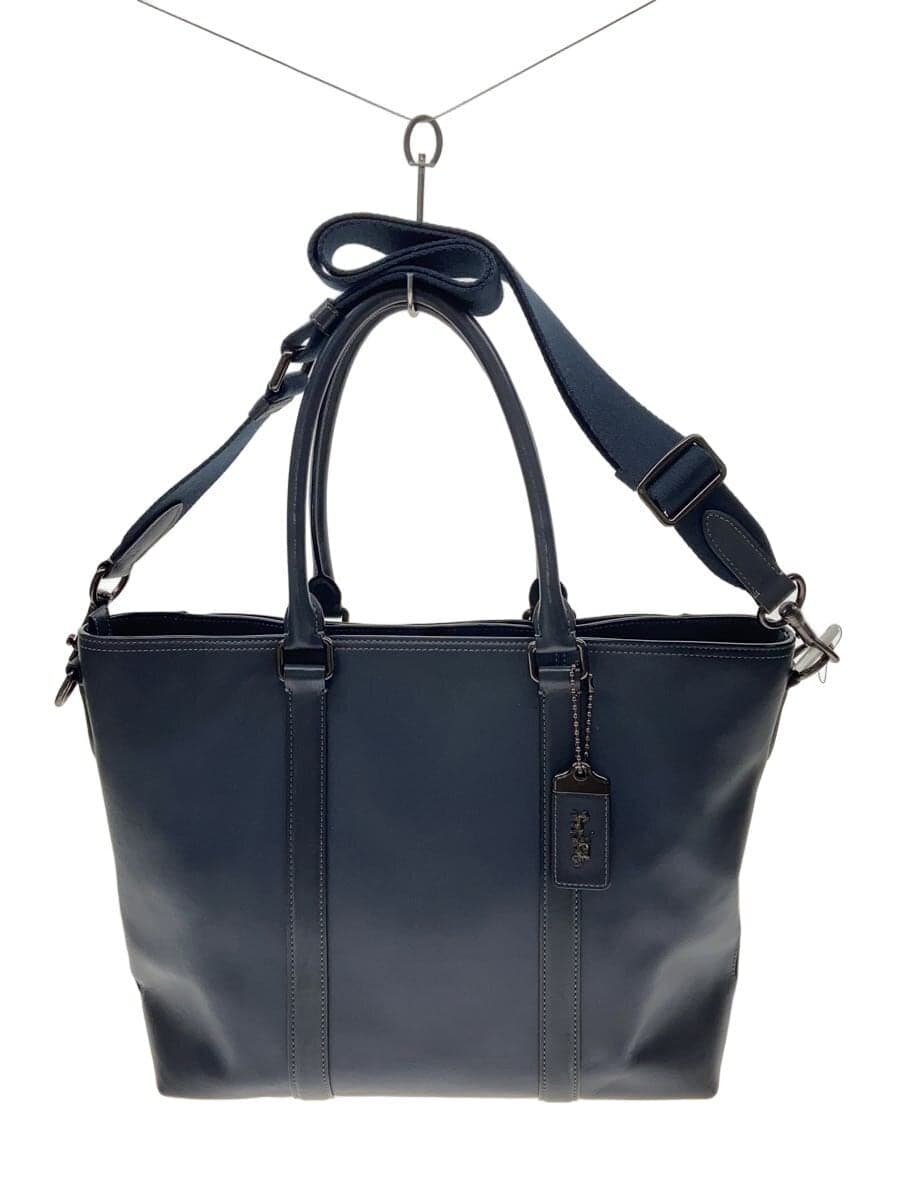 COACH Tote Bag Leather NVY H1980-55564 Metropolitan Tote 32