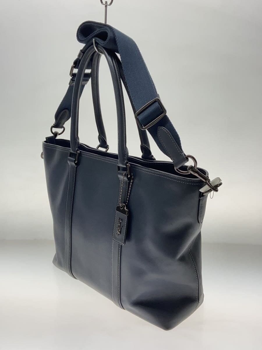 COACH Tote Bag Leather NVY H1980-55564 Metropolitan Tote 32 2