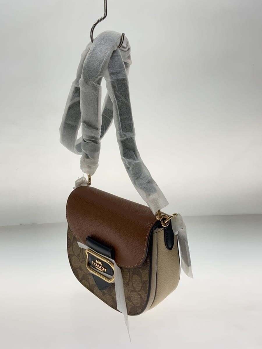 COACH Shoulder Bag Leather BRW All-over Pattern CE565 2