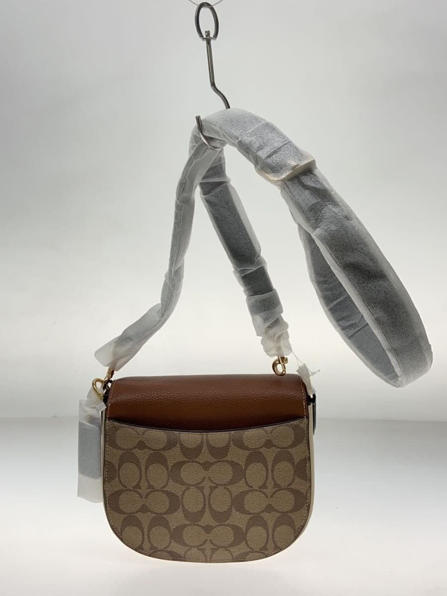 COACH Shoulder Bag Leather BRW All-over Pattern CE565 3