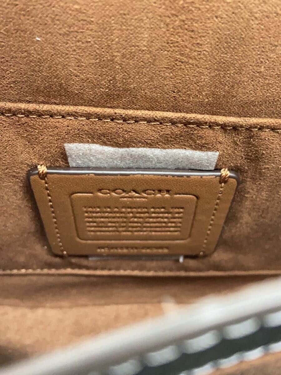 COACH Shoulder Bag Leather BRW All-over Pattern CE565 5