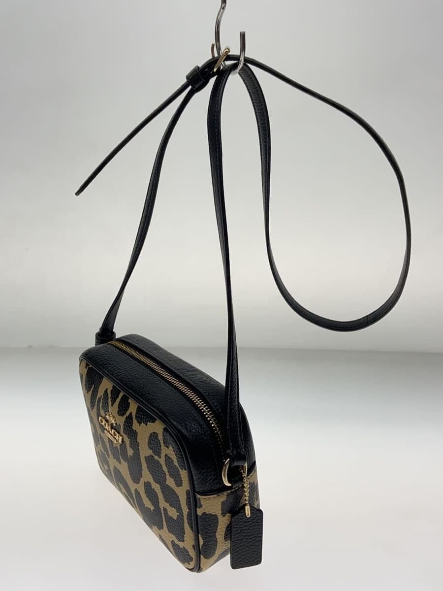 COACH shoulder bag leather multicolor animal E2577 2