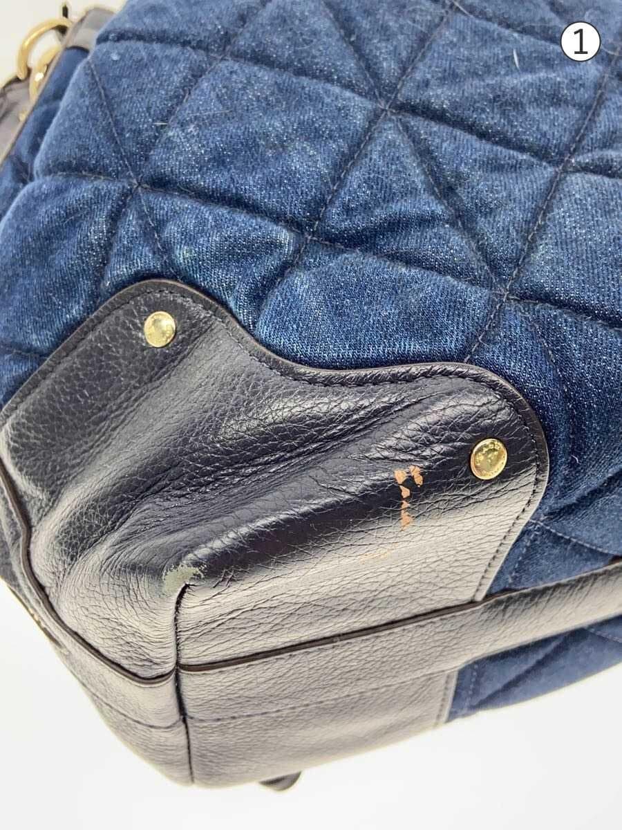 COACH handbag denim navy 7