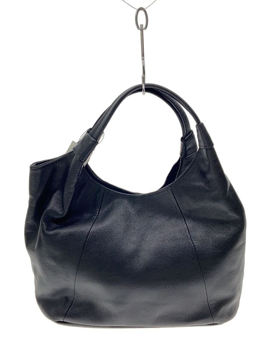 Yoshinoya GINZA Handbag Leather BLK
