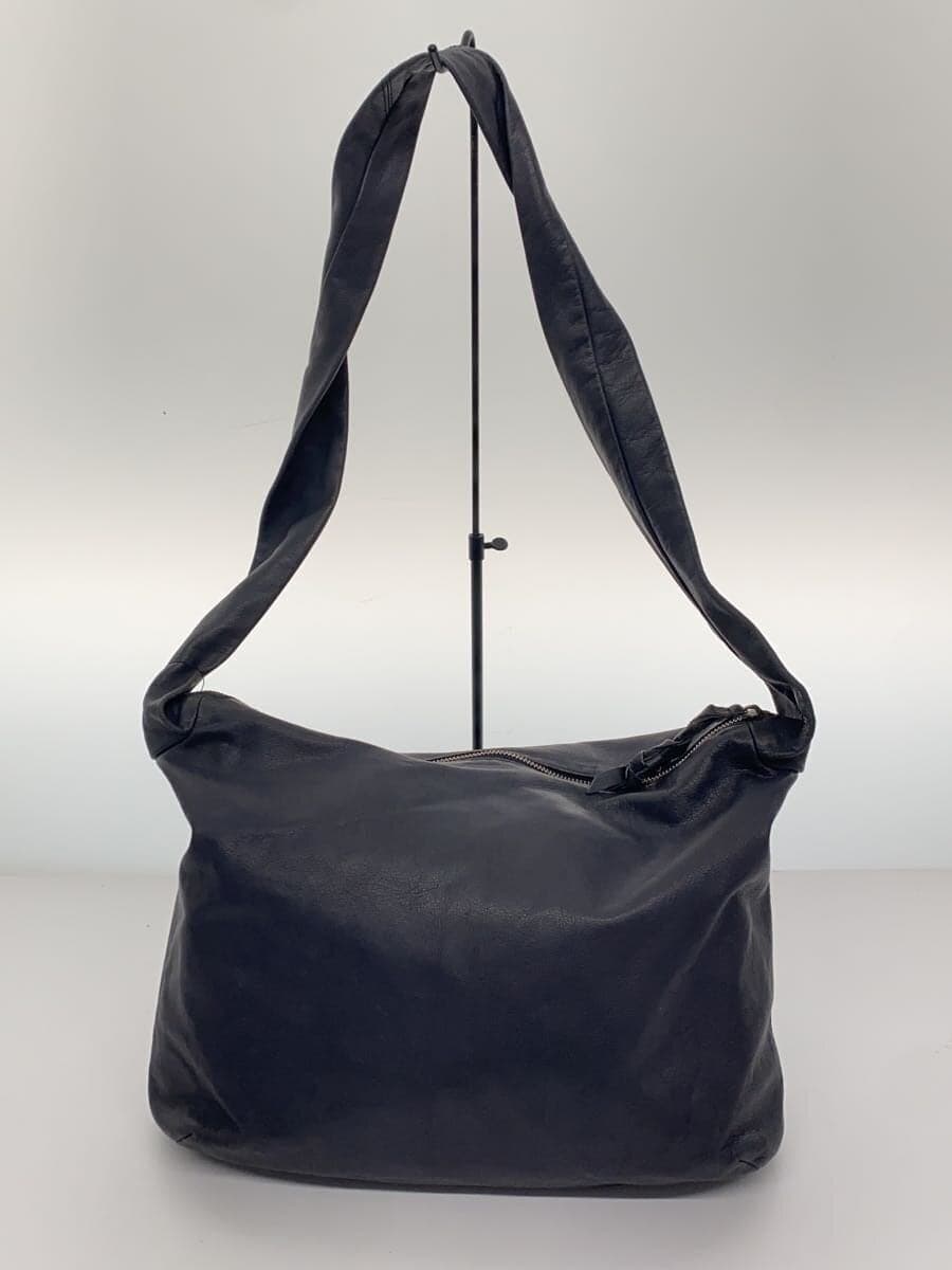 JURGEN LEHL Shoulder Bag Leather NVY 3