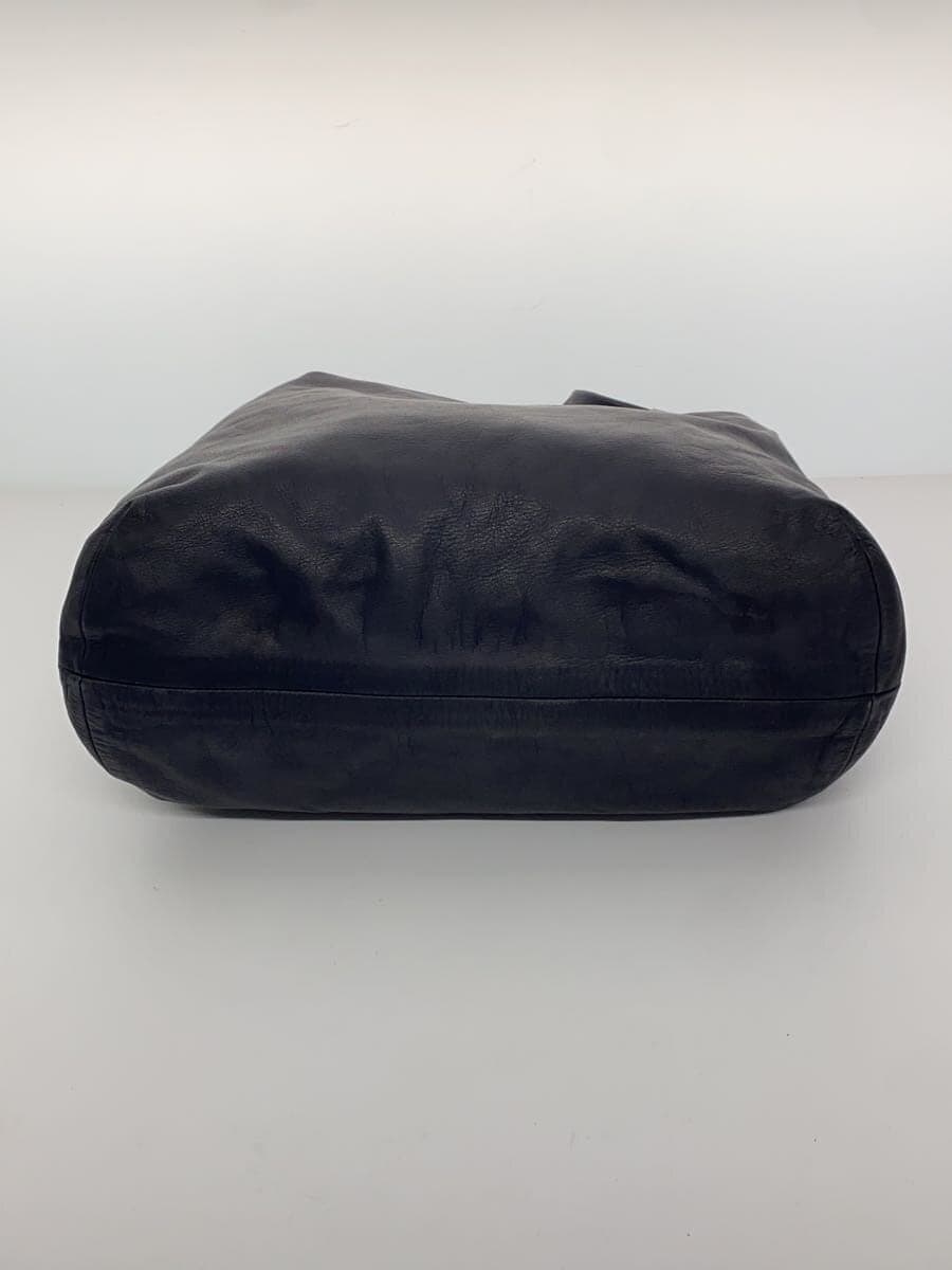 JURGEN LEHL Shoulder Bag Leather NVY 4