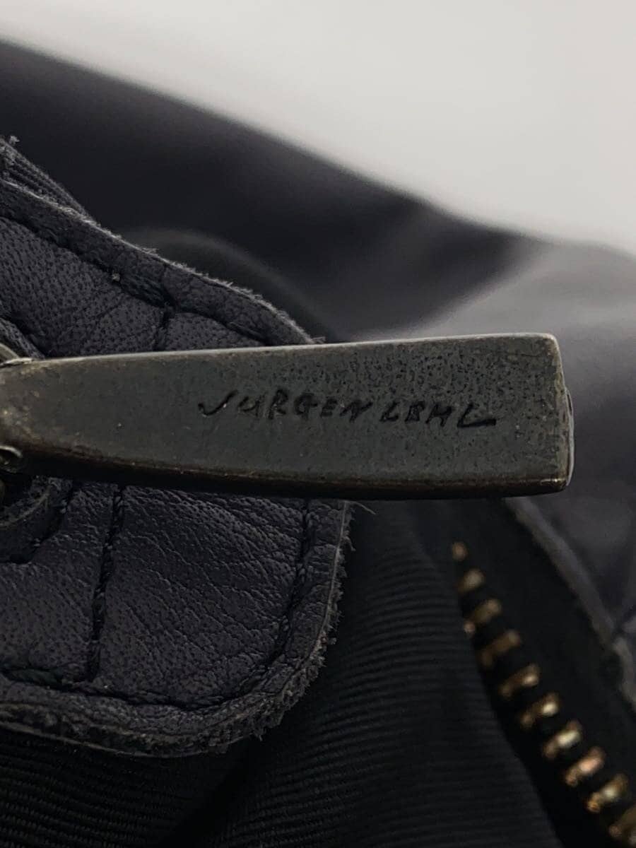 JURGEN LEHL Shoulder Bag Leather NVY 5