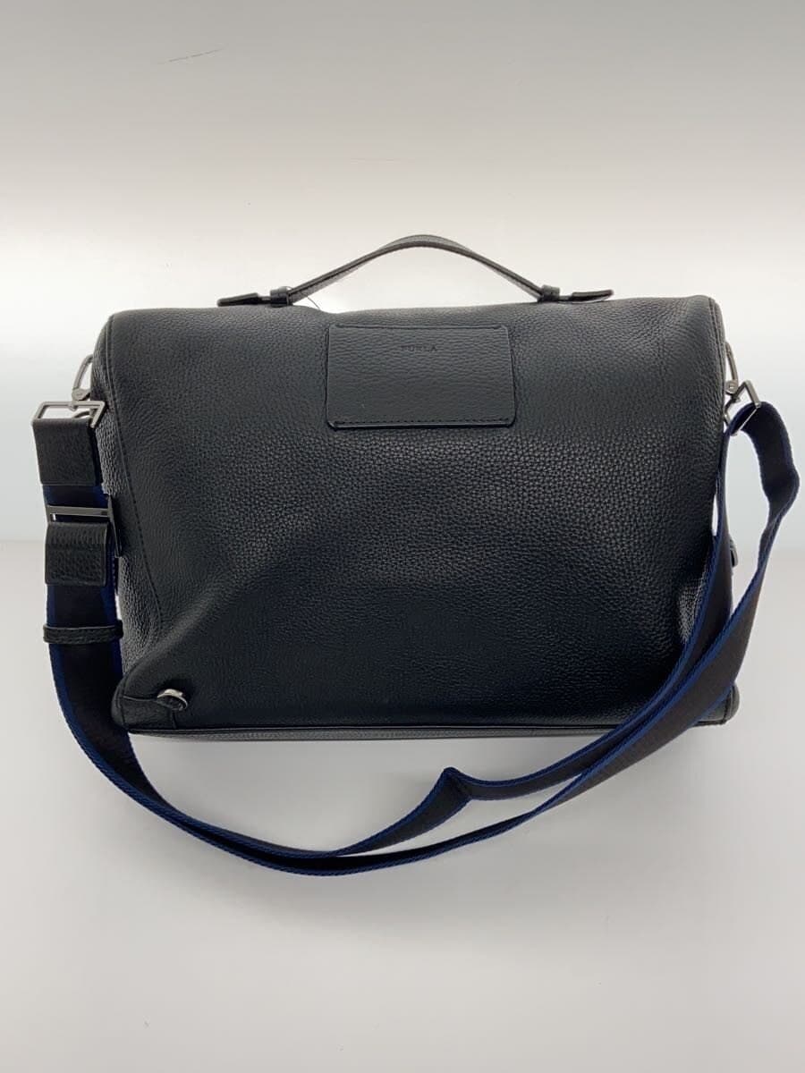 FURLA Shoulder Bag Leather Black 3