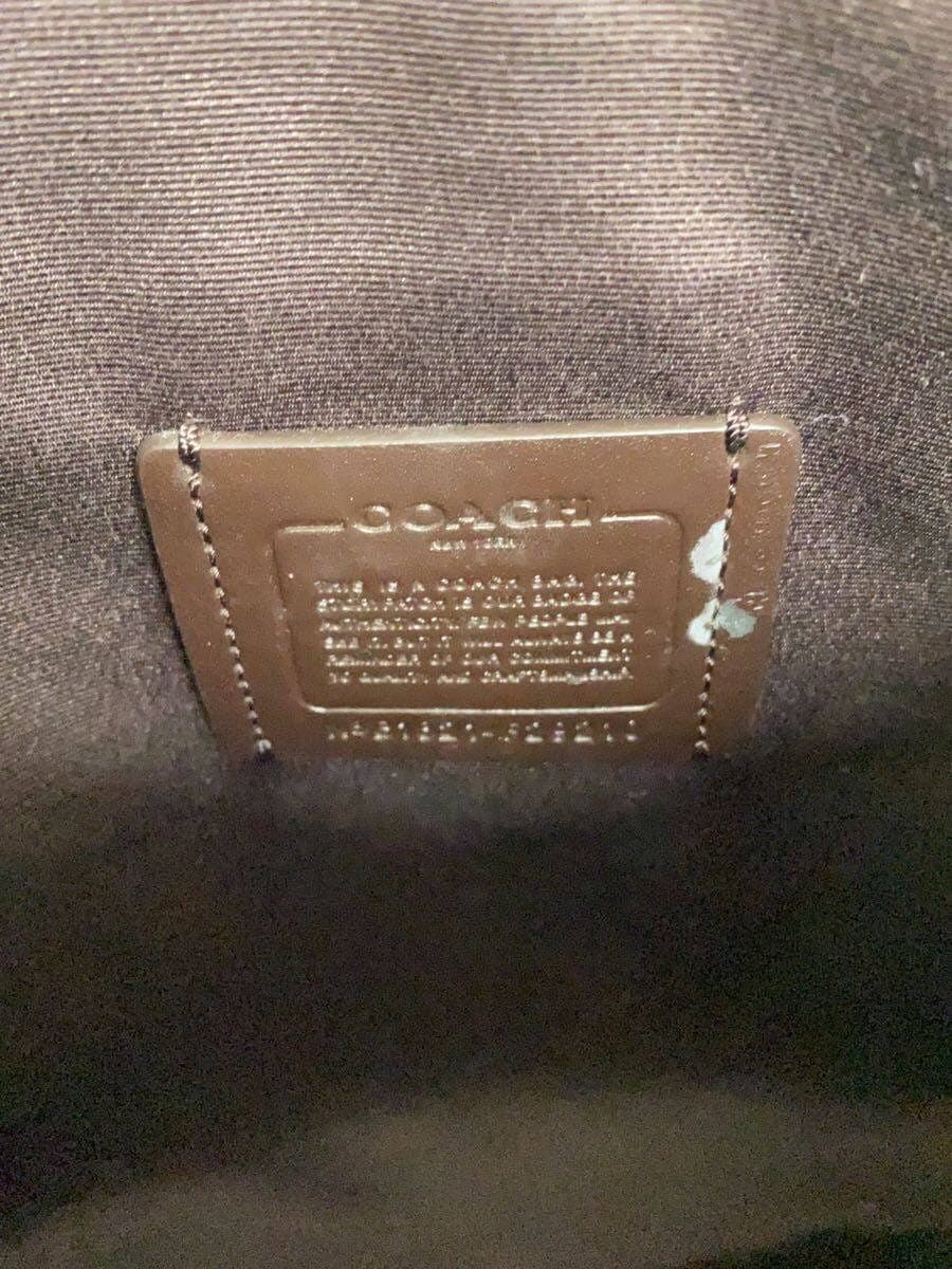 COACH Shoulder Bag Signature White Leather PVC BEG Allover Pattern F29210 5