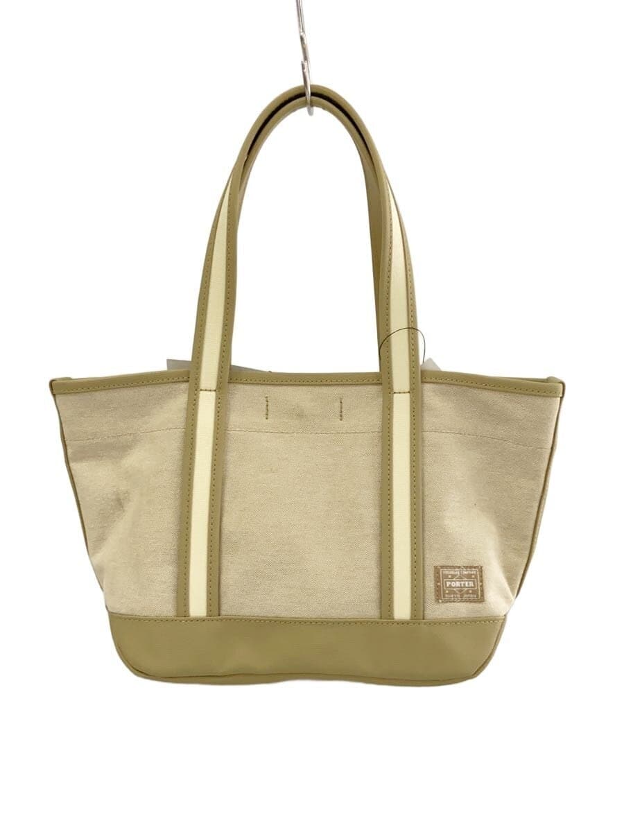 PORTER Tote Bag Canvas BEG Solid 877-08541