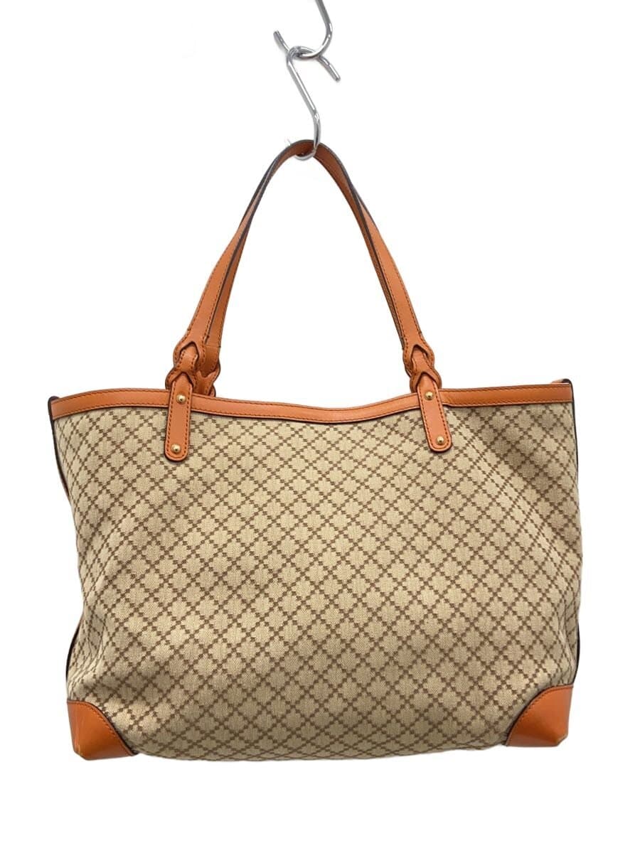 GUCCI Tote Bag_Diamante Canvas BEG
