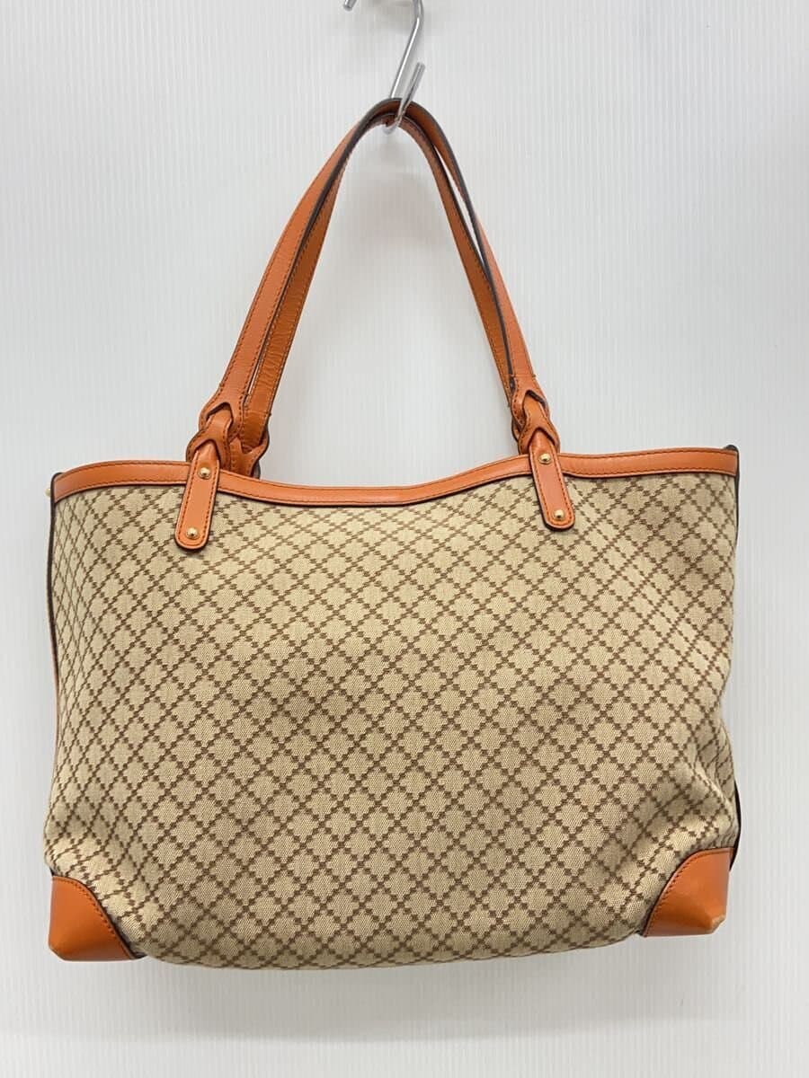 GUCCI Tote Bag_Diamante Canvas BEG 3
